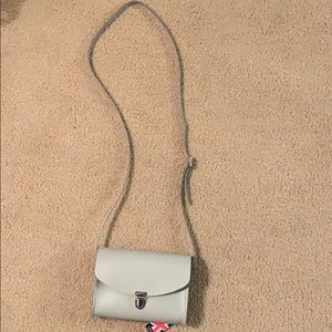 Gray Cambridge Satchel Company leather crossbody